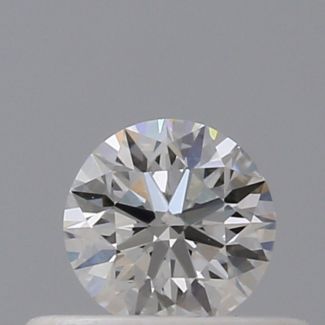 0.30 Carat Round F VVS2 EX VG GIA Natural Diamond