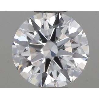 0.42 Carat Round E VVS2 EX GIA Natural Diamond