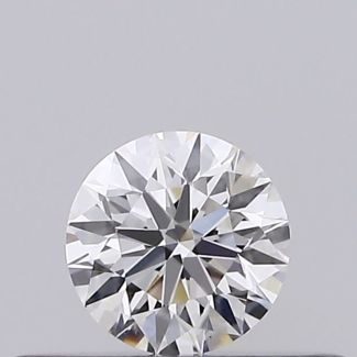 0.19 Carat Round F VS2 EX VG GIA Natural Diamond