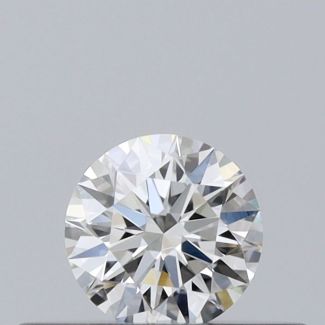 0.23 Carat Round H IF EX GIA Natural Diamond