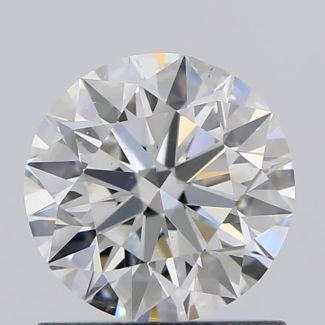 0.80 Carat Round H VS2 EX VG GIA Natural Diamond