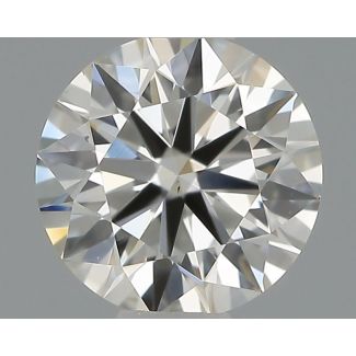 0.41 Carat Round H VS1 EX IGI Natural Diamond