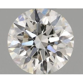 0.32 Carat Round I VVS2 EX VG GIA Natural Diamond