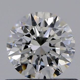 0.50 Carat Round F VVS1 EX GIA Natural Diamond