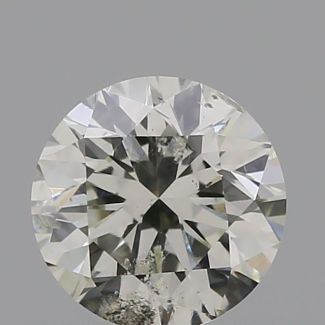 0.50 Carat Round K I1 VG GD GIA Natural Diamond