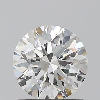 0.8 Carat Round F SI1 EX GIA Natural Diamond