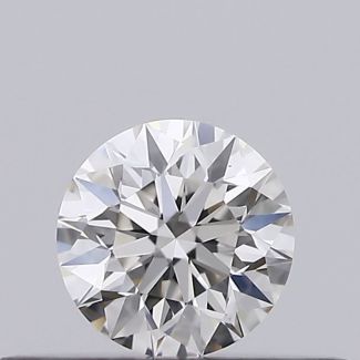 0.20 Carat Round H VS1 EX VG GIA Natural Diamond