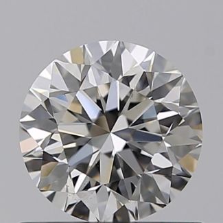 0.63 Carat Round H VS2 VG EX GIA Natural Diamond