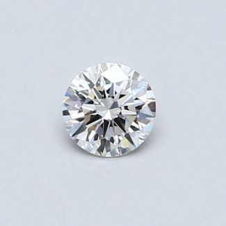 0.32 Carat Round D VVS1 EX VG GIA Natural Diamond