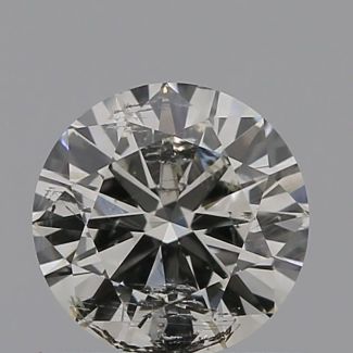 0.50 Carat Round I I2 G VG GIA Natural Diamond