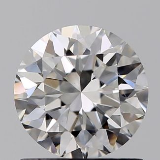 0.90 Carat Round F VS2 VG EX GIA Natural Diamond