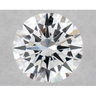 0.34 Carat Round D VVS2 EX GIA Natural Diamond