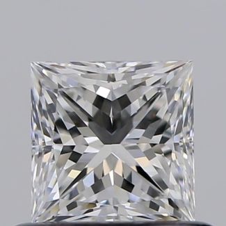 0.51 Carat Princess E VVS2 - EX VG GIA Natural Diamond