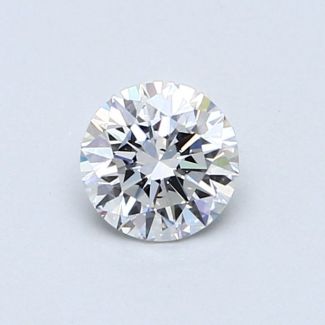 0.53 Carat Round D VS2 VG EX GIA Natural Diamond