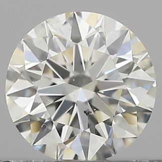 0.31 Carat Round H SI1 EX IGI Natural Diamond