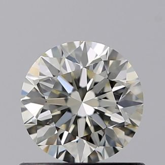 0.63 Carat Round K VS1 VG EX GIA Natural Diamond