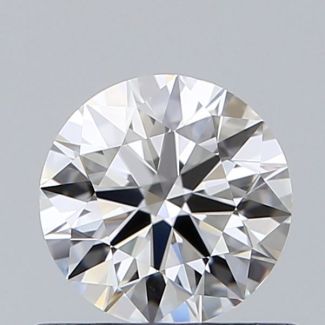 0.6 Carat Round F VVS1 EX VG GIA Natural Diamond