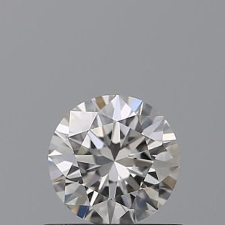 0.51 Carat Round H VVS1 EX GIA Natural Diamond