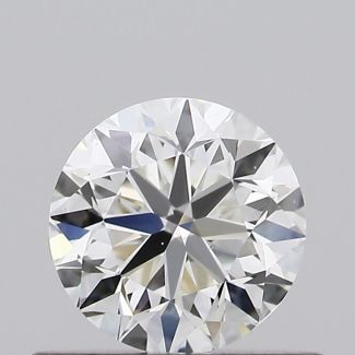 0.45 Carat Round H VS1 VG EX GIA Natural Diamond