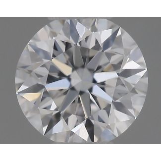 0.31 Carat Round D VVS2 EX GIA Natural Diamond