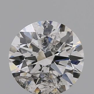 0.43 Carat Round E I2 EX VG GIA Natural Diamond