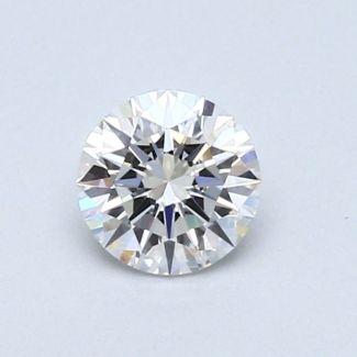 0.47 Carat Round F VVS2 EX VG GIA Natural Diamond