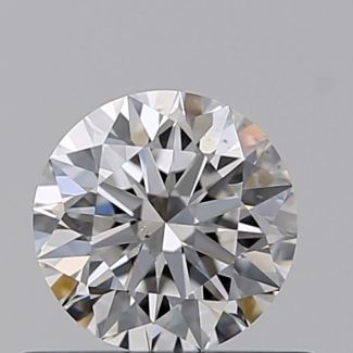 0.46 Carat Round E VS1 EX GIA Natural Diamond