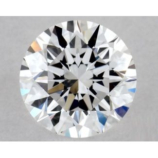 0.35 Carat Round D VVS2 EX GIA Natural Diamond