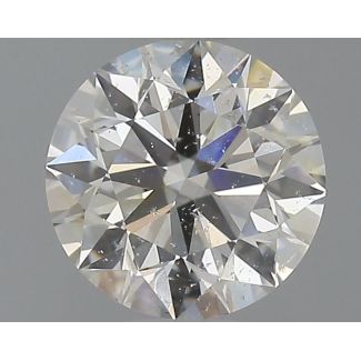 0.51 Carat Round H SI2 EX GIA Natural Diamond