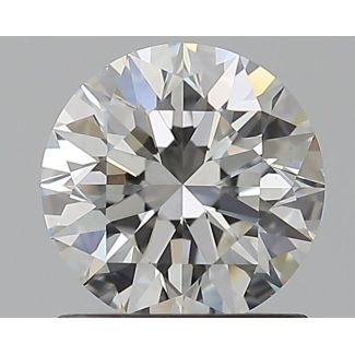 0.91 Carat Round H VS1 EX GIA Natural Diamond