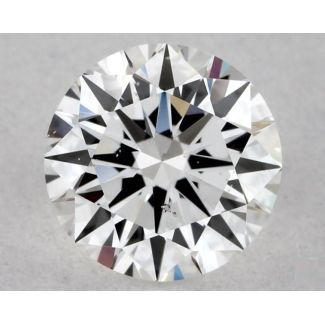 0.61 Carat Round E SI1 EX GIA Natural Diamond