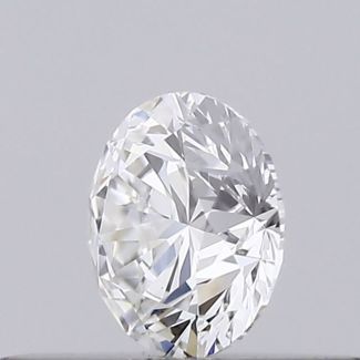 0.23 Carat Round F VVS2 EX GIA Natural Diamond