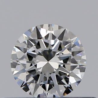 0.30 Carat Round D VVS2 VG EX GIA Natural Diamond