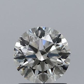 1.02 Carat Round J SI1 EX GIA Natural Diamond