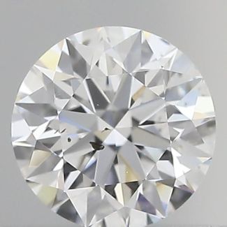 0.5 Carat Round D SI1 EX GIA Natural Diamond