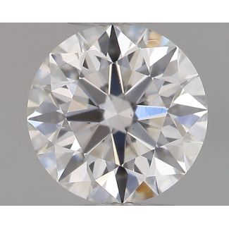 0.44 Carat Round F VS1 EX IGI Natural Diamond