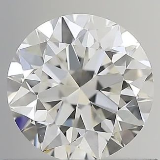 0.70 Carat Round H VVS2 VG EX GIA Natural Diamond