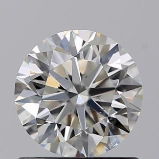 0.81 Carat Round H SI1 VG EX GIA Natural Diamond