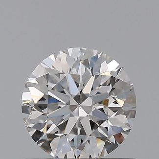 0.6 Carat Round F SI1 EX GIA Natural Diamond