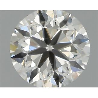 0.40 Carat Round G SI1 VG EX IGI Natural Diamond