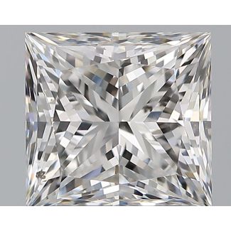 1.51 Carat Princess E SI1 - EX GIA Natural Diamond