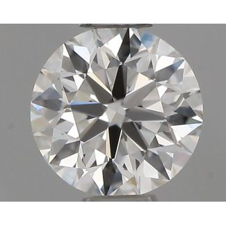 0.45 Carat Round F VVS2 EX IGI Natural Diamond