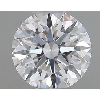 0.46 Carat Round D VVS2 EX GIA Natural Diamond