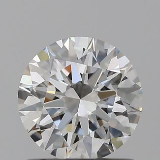 0.83 Carat Round F VVS1 EX GIA Natural Diamond