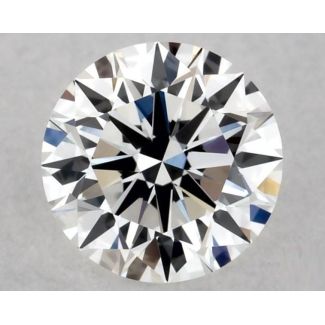 0.34 Carat Round F VVS2 EX VG GIA Natural Diamond