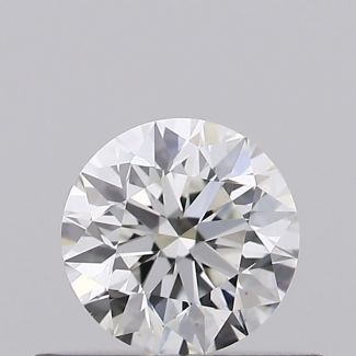 0.35 Carat Round H VS1 EX GIA Natural Diamond