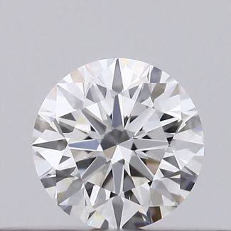 0.2 Carat Round E VVS2 EX GIA Natural Diamond