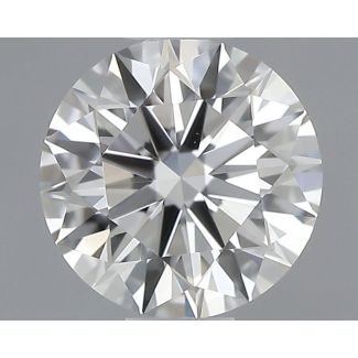 0.45 Carat Round H VS1 EX GIA Natural Diamond