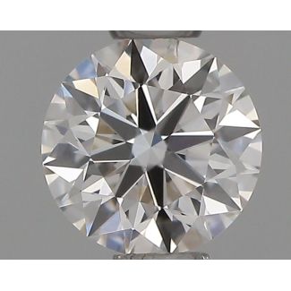 0.43 Carat Round G VVS2 EX GIA Natural Diamond