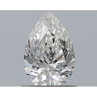 0.75 Carat Pear H VVS1 - EX GIA Natural Diamond